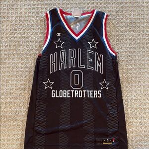 Champion Black and Red Harlem Globetrotters Jersey